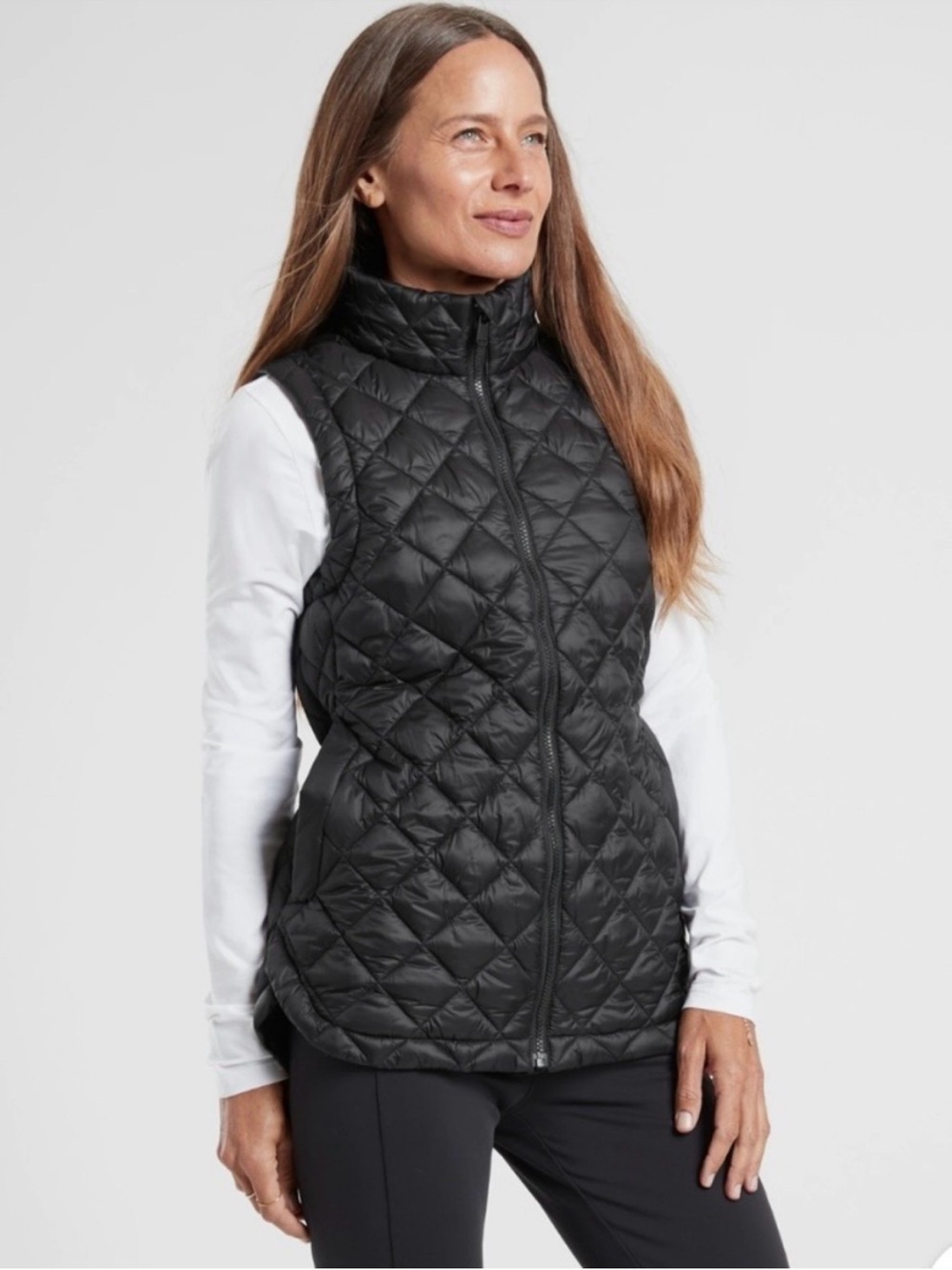 ATHLETA Whisper Featherless Vest, Black